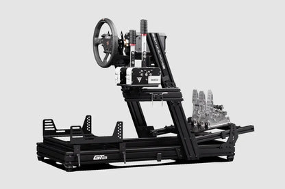 Next Level Racing | Aluminum; Carbon Steel | Racing Simulator Cockpit | GTElite Wheel Plate Edition | Black