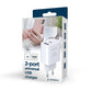 CHARGER USB UNIVERSAL WHITE/2P TA-UC-2AC12-01 GEMBIRD