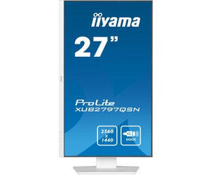 LCD Monitor|IIYAMA|27"|Business|Panel IPS|2560x1440|16:9|100Hz|Matte|1 ms|Speakers|Swivel|Pivot|Height adjustable|Tilt|Colour White|XUB2797QSN-W1