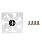 CASE FAN 120MM TRANSP 3PIN+4P/BLUE XF044 XILENCE