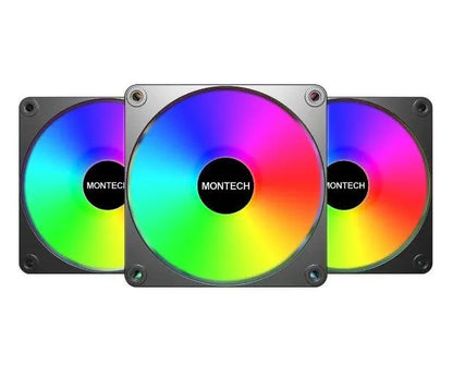 CASE FAN 120MM GF120 V2/ARGB PWM 3I1(B) MONTECH