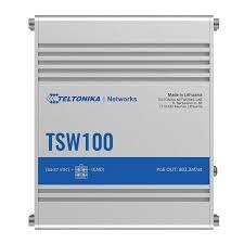 Switch|TELTONIKA|TSW100|5xRJ45|PoE+ ports 4|120 Watts|TSW100