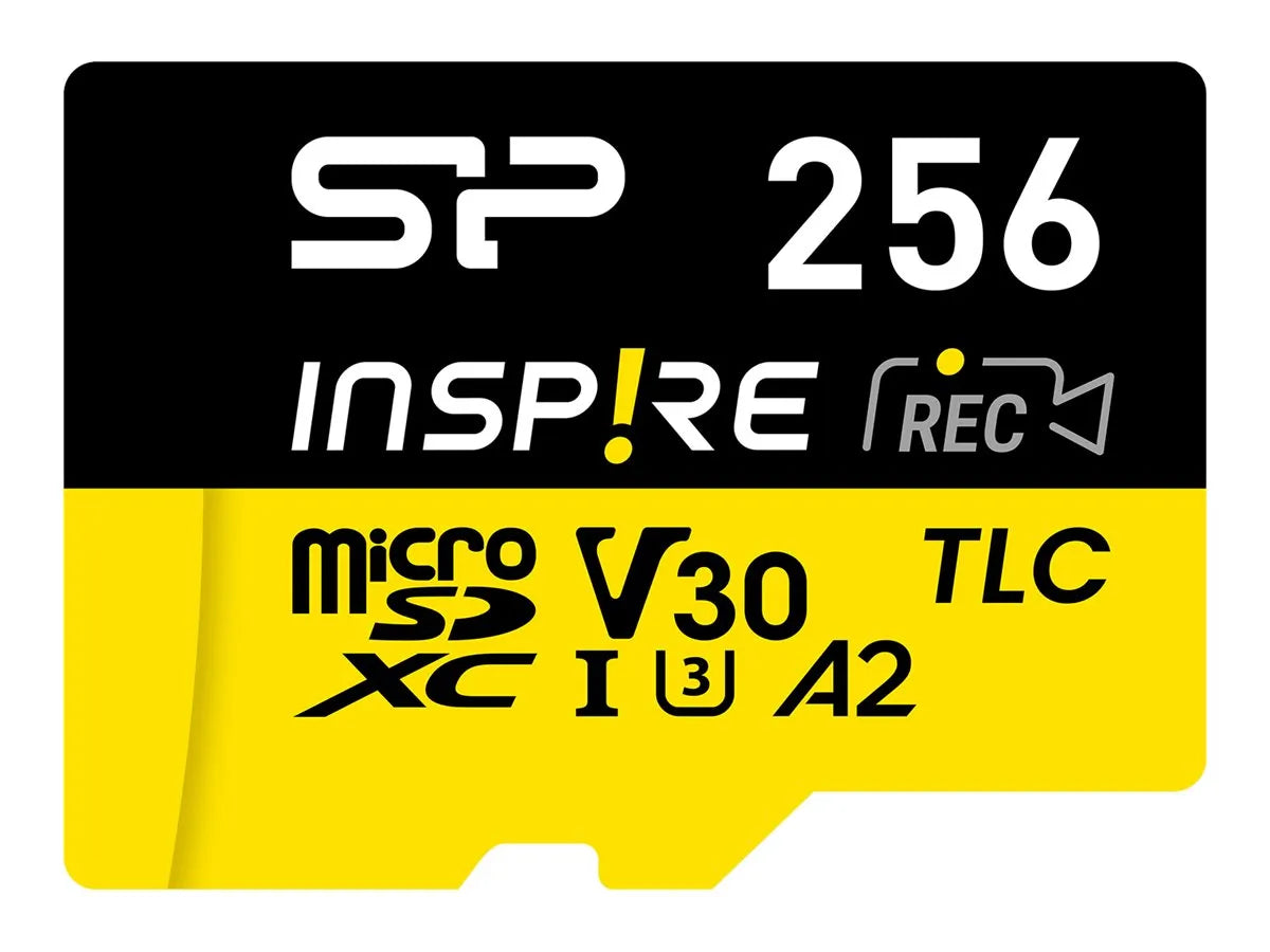 Silicon Power Inspire | 256 GB | microSDXC | Flash memory class C10, UHS-I U3, V30