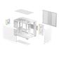 Deepcool Case | CG330 3F WH | White | Micro ATX