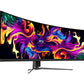 Monitor|MSI|MPG 491CQP QD-OLED|49"|Gaming/Curved|Panel QD-OLED|5120x1440|32:9|144Hz|Matte|0.03 ms|Swivel|Height adjustable|Tilt|Colour Black|MPG491CQPQD-OLED