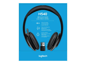 Logitech | Headset | H540 | Built-in microphone | USB Type-A | Black