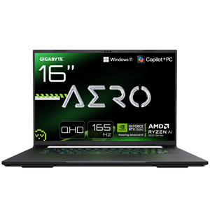 Gigabyte AERO X16 GIGABYTE AERO X16 1VH; Copilot+ PC | Space Gray | 16 " | IPS | WQXGA | IPS pixels | 165 Hz | Anti-glare | AMD Ryzen Al 7 | 350 | 16 GB | SO-DIMM DDR5 | Solid-state drive capacity 1000 GB | NVIDIA GeForce RTX 5060 | GDDR7 | 8 GB | Wi...