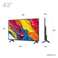 TV Set|LG|43 "|4K Ultra HD|3840 x 2160 pixels|Flat|16:9|QNED|43QNED84A6C