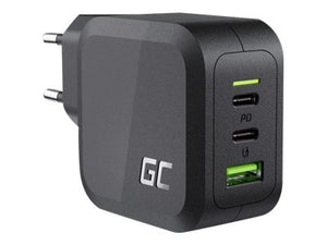 GREENCELL Charger PowerGaN 65W 2x USB-C