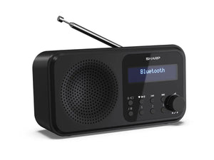 Sharp DR-P420(BK) Tokyo Portable Digital Radio, FM/DAB/DAB+, Bluetooth 5.0, USB or Battery Powered, Midnight Black | Sharp | Tokyo Portable Digital Radio | DR-P420(BK) | Bluetooth | Midnight Black