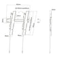 M VESA WALLMOUNT SUPER SLIM TILT 400 MAX