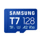 Samsung MicroSD card | T7 | 128 GB | microSDXC | Flash memory class U3, V30, A2
