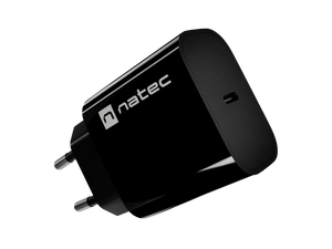 Natec Ribera USB Charger 1X USB-C 20W, Black