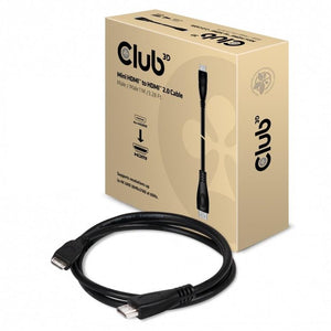 CABLE MINI HDMI TO HDMI 1M/M/M CAC-1350 CLUB3D