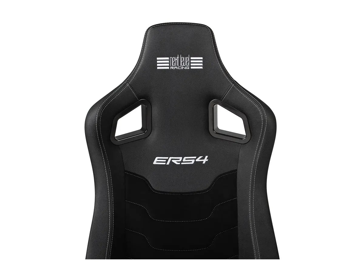 Next Level Racing | ERS4 Elite PU Leather & Suede Edition | Reclining Seat | PU Leather and Suede | Black