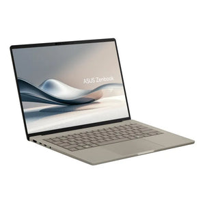 Notebook|ASUS|ZenBook Series|CPU Qualcomm Snapdragon|X1-26-100|3 GHz|14 "|1920 x 1200 pixels|RAM 16 GB|LPDDR5x-SDRAM|SSD 512 GB|Discrete graphics Not available|On-board graphics Yes|OS installed Windows 11 Home|Colour Beige|Weight 980 g|90NB1501-M00E...