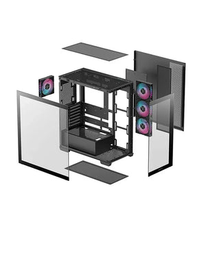 Deepcool CG580 4F | Black | Mid Tower | Power supply included No | ATX PS2