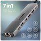 I/O HUB USB-C 7IN1 DUAL 4K/0.15M HMC-7HX2 AXAGON