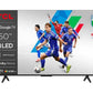 TV Set|TCL|50 "|4K Ultra HD|3840 x 2160 pixels|Flat|16:9|QLED|50T69C