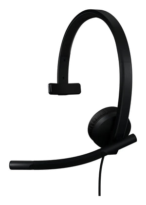 Logitech H570e Mono MS Teams Wired Headset USB-A, Black