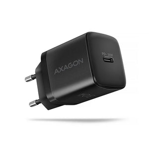 MOBILE CHARGER WALL USB-C 30W/1PORT BLACK ACU-PD30 AXAGON