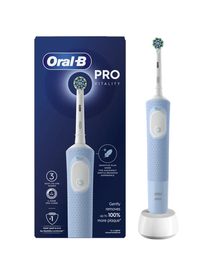 Oral-B | Electric Toothbrush | Vitality Pro | Rechargeable | For adults | Number of brush heads included 1 | Number of teeth brushing modes 3 | Blue