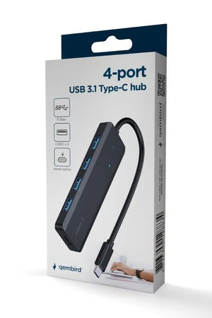I/O HUB USB-C 4PORT/UHB-CM-U3P4P-01 GEMBIRD