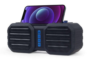 Portable Speaker|GEMBIRD|Black / Blue|Portable|1xAudio-In|1xMicroSD Card Slot|Bluetooth|SPK-BT-19