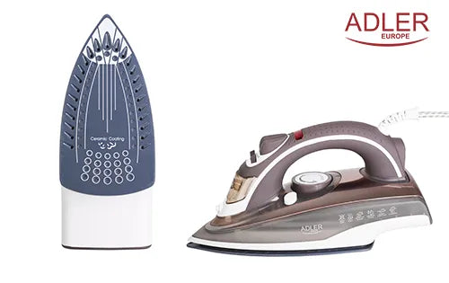 Adler | Iron | AD 5030 | Steam Iron | 3000 W | Water tank capacity 310 ml | Continuous steam 20 g/min | Brown