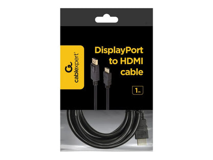 GEMBIRD cable DISPLAYPORT M -> HDMI M 1m