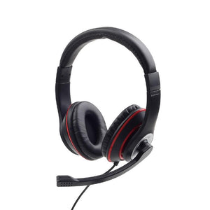 HEADSET STEREO BLACK/MHS-03-BKRD GEMBIRD