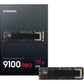 SSD|SAMSUNG|9100 PRO|4TB|M.2|PCIe Gen5|NVMe|TLC|Write speed 13400 MBytes/sec|Read speed 14800 MBytes/sec|2.38mm|TBW 2400 TB|MZ-VAP4T0BW