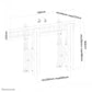 NEWSTAR FLAT SCREEN WALL MOUNT FOR VIDEO WALLS (POP-OUT / STRETCHABLE) 32-75" BLACK