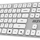 KEYBOARD +MOUSE/FORGE K210 W COMBO WHITE MSI