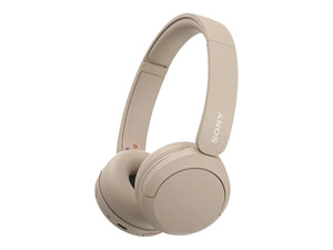Sony | Wireless Headphones | WH-CH520 | Wireless | On-Ear | Microphone | Beige | Noise canceling | Wireless