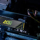 SSD|AGI|600xTBW rating|MTBF 1600000 h|Read speed 4700 MB/s|Write speed 2800 MB/s|NVMe Yes|PCI Express 4.0|M.2|1000 GB|AGI1T0G43AI818-CB