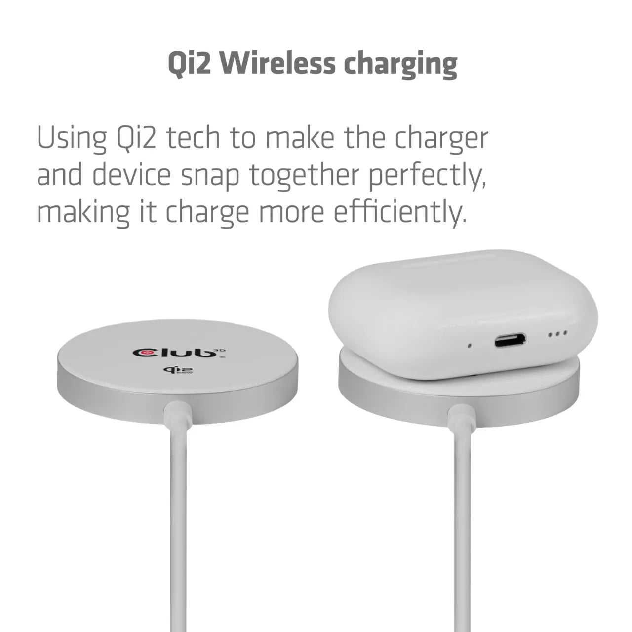 MOBILE CHARGER QI2 MAGSAFE/25W WH CAC-3026 CLUB3D