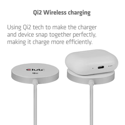 MOBILE CHARGER QI2 MAGSAFE/25W WH CAC-3026 CLUB3D