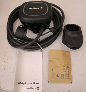 SALE OUT. | Wallbox Electric Vehicle charge | Pulsar Max | 22 kW | Wi-Fi, Bluetooth | 7 m | Black | DAMAGED PACKAGING