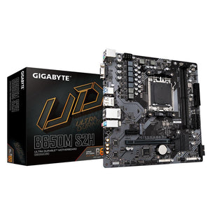 Mainboard|GIGABYTE|AMD B650|SAM5|Micro-ATX|Memory DDR5|Memory slots 2|1xPCI-Express 3.0 1x|1xPCI-Express 4.0 16x|1xM.2|1x15pin D-sub|1xHDMI|1xDisplayPort|4xUSB 2.0|2xUSB 3.2|1xPS/2|1xRJ45|3xAudio port|B650MS2H1.1