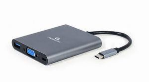 I/O ADAPTER USB-C TO HDMI/USB3/6IN1 A-CM-COMBO6-01 GEMBIRD