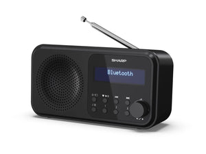 Sharp DR-P420(BK) Tokyo Portable Digital Radio, FM/DAB/DAB+, Bluetooth 5.0, USB or Battery Powered, Midnight Black | Sharp | Tokyo Portable Digital Radio | DR-P420(BK) | Bluetooth | Midnight Black