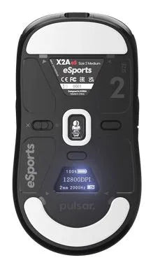 MOUSE USB OPTICAL WRL X2A/ES SIZE2 BLACK PX2AES21 PULSAR