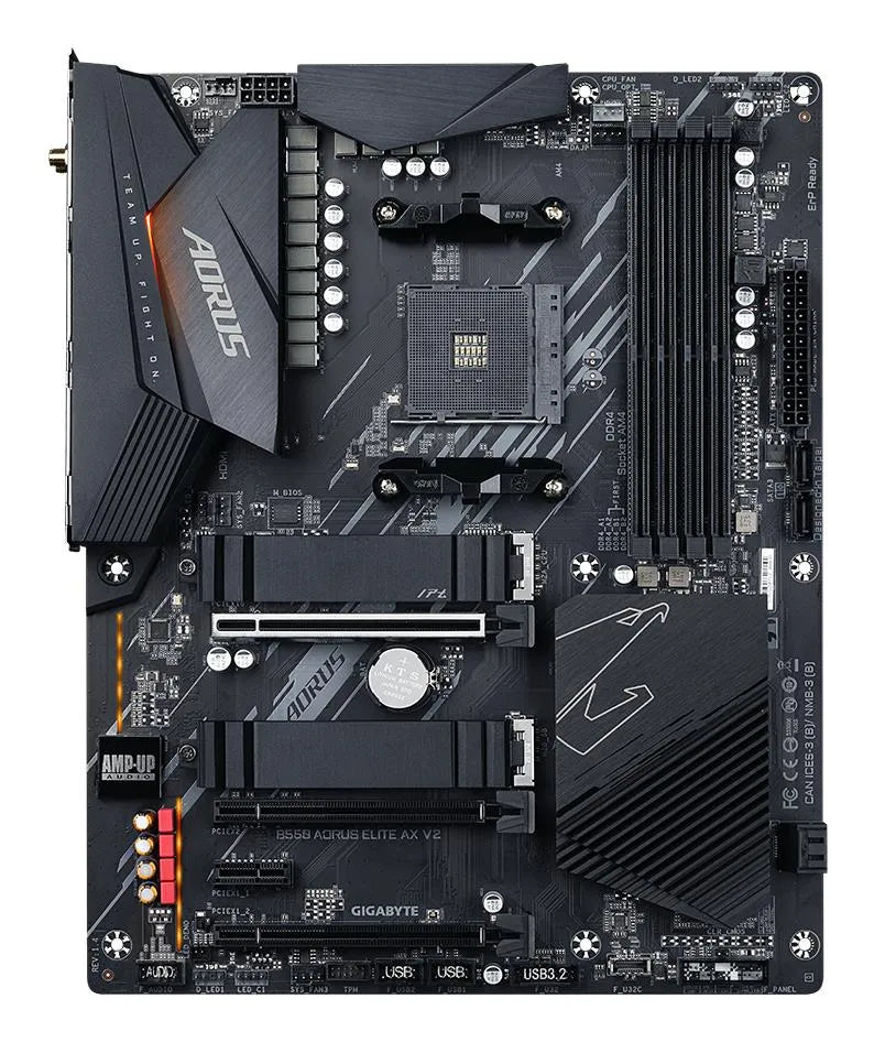 Mainboard|GIGABYTE|AMD B550|Socket AM4|ATX|RAM DDR4-SDRAM|4xSlots|Wi-Fi Yes|Bluetooth Yes|1xPCI Express x1 slots|3xPCI Express x16 slots|2xNumber of M.2 (M) slots|B550AORUSELITEAXV21.5