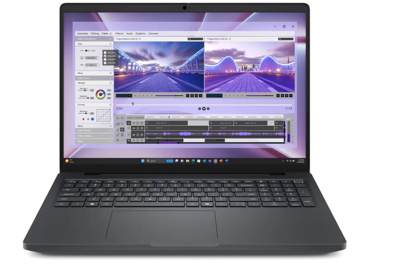 Dell Pro Max 16 MC16250 | 16 " | FHD+ | Intel Core Ultra 7 | 255H | 32 GB | DDR5 | Solid-state drive capacity 512 GB | 512 GB | NVIDIA RTX PRO 2000 Blackwell | GDDR7 | 8 GB | Windows 11 Pro | Bluetooth version 5.4 | Keyboard language English | Keyboa...