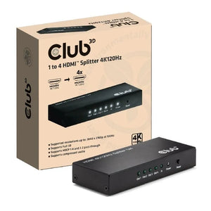 I/O VIDEO SPLITTER HDMI 4PORT/4K 120HZ CSV-1385 CLUB3D