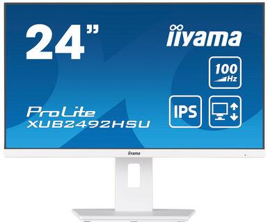 LCD Monitor|IIYAMA|23.8"|Business|Panel IPS|1920x1080|16:9|100Hz|Matte|0.4 ms|Speakers|Swivel|Pivot|Height adjustable|Tilt|XUB2492HSU-W6