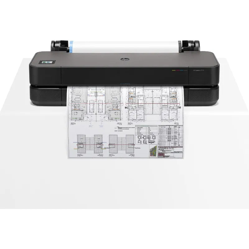 HP DesignJet T250 Printer/Plotter 2025 edition - 24” Roll/A4,A3,A2,A1 Color Ink, Print, Sheet Feeder, Auto Horizontal Cutter, LAN, WiFi, 30 sec/A1 page, 76 A1 prints/hour, 2 years