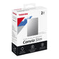 TOSHIBA Canvio Slim 2TB USB 3.2 silver