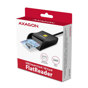 CARD READER FLAT SMARTCARD/USB2.0 1.3M CRE-SM3N AXAGON